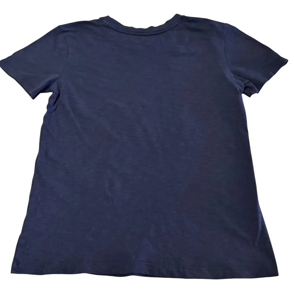 J.Crew Chocoholic Graphic Tee Navy Cotton Short Sleeve Size S - Picture 3 of 6